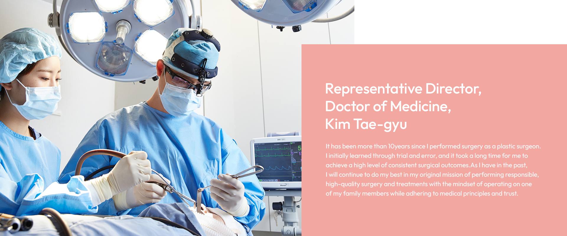 Representative Director, Doctor of Medicine, Kim Tae-gyu